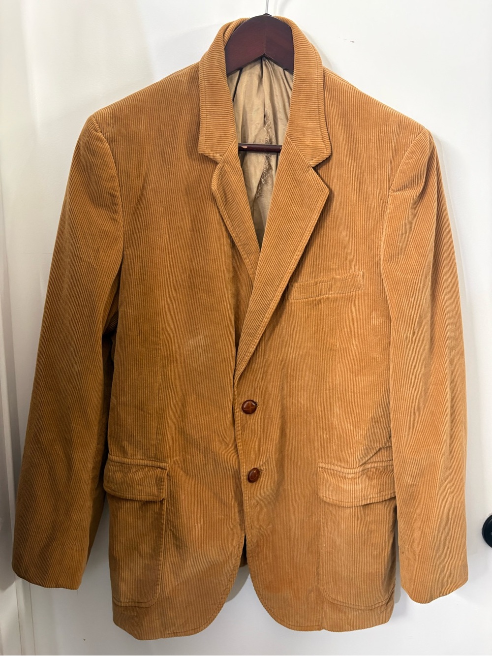 Vintage Jordache Camel Corduroy Sport Coat